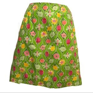 Lilly Pulitzer A Maze Ing Ladybugs Florals A Line Skirt 12